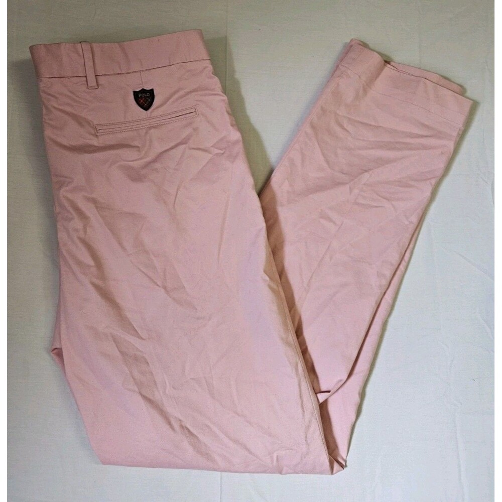 Polo Golf Ralph Lauren Pants Men's Size 34x34 Pink Classic Fit Chino Lightweight